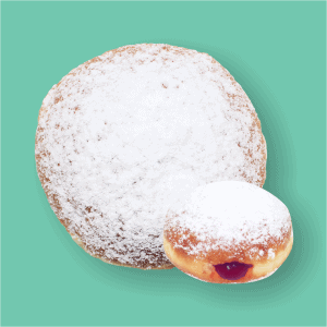 Donat Bomboloni Blueberry