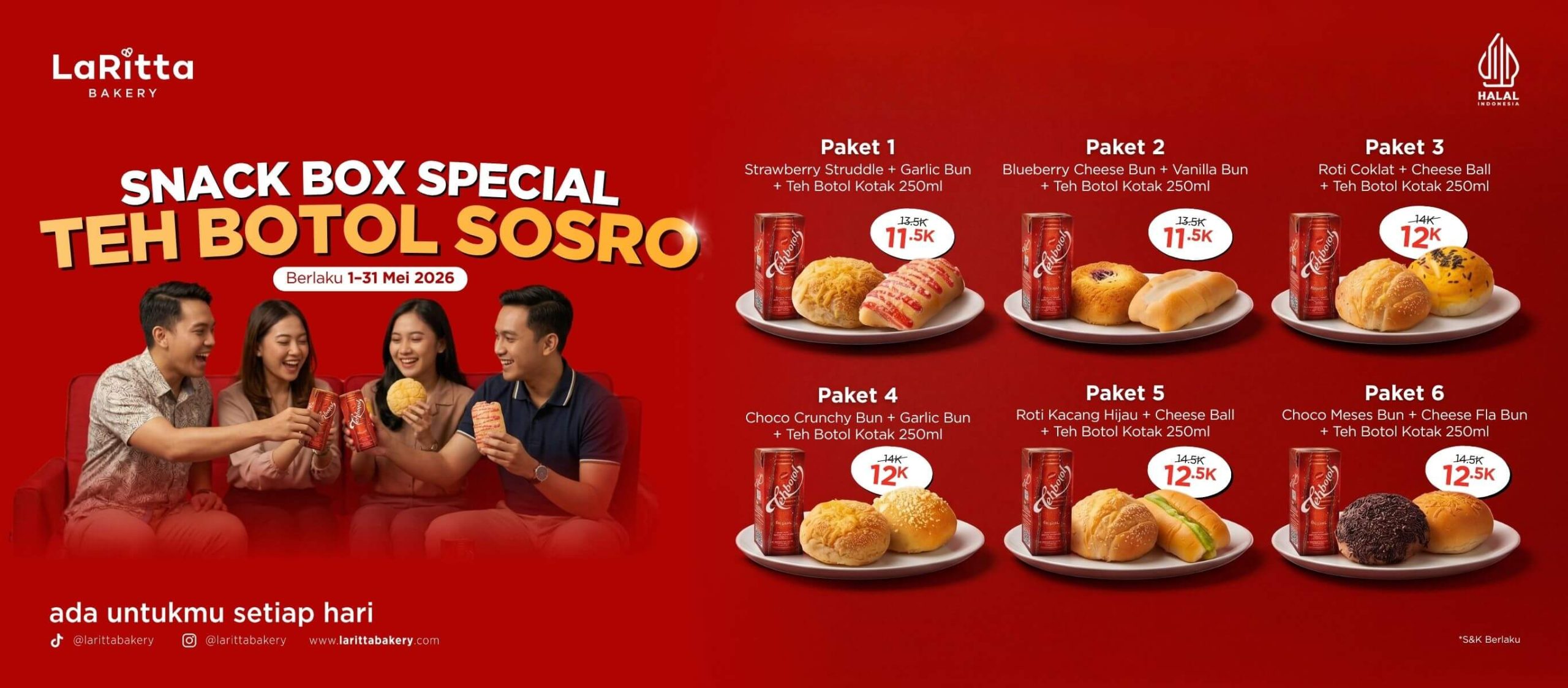 Promo Snack Box Special Teh Botol Sosro