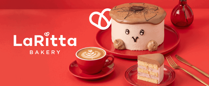Tart karakter LaRitta: Bear Nutella, Strawberry Kitty, Cloudy Sheep Tart, Pinguin Bubble Gum, Shroomtopia Tart